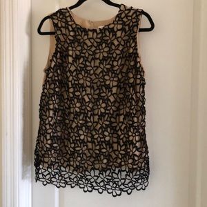 Black and nude top